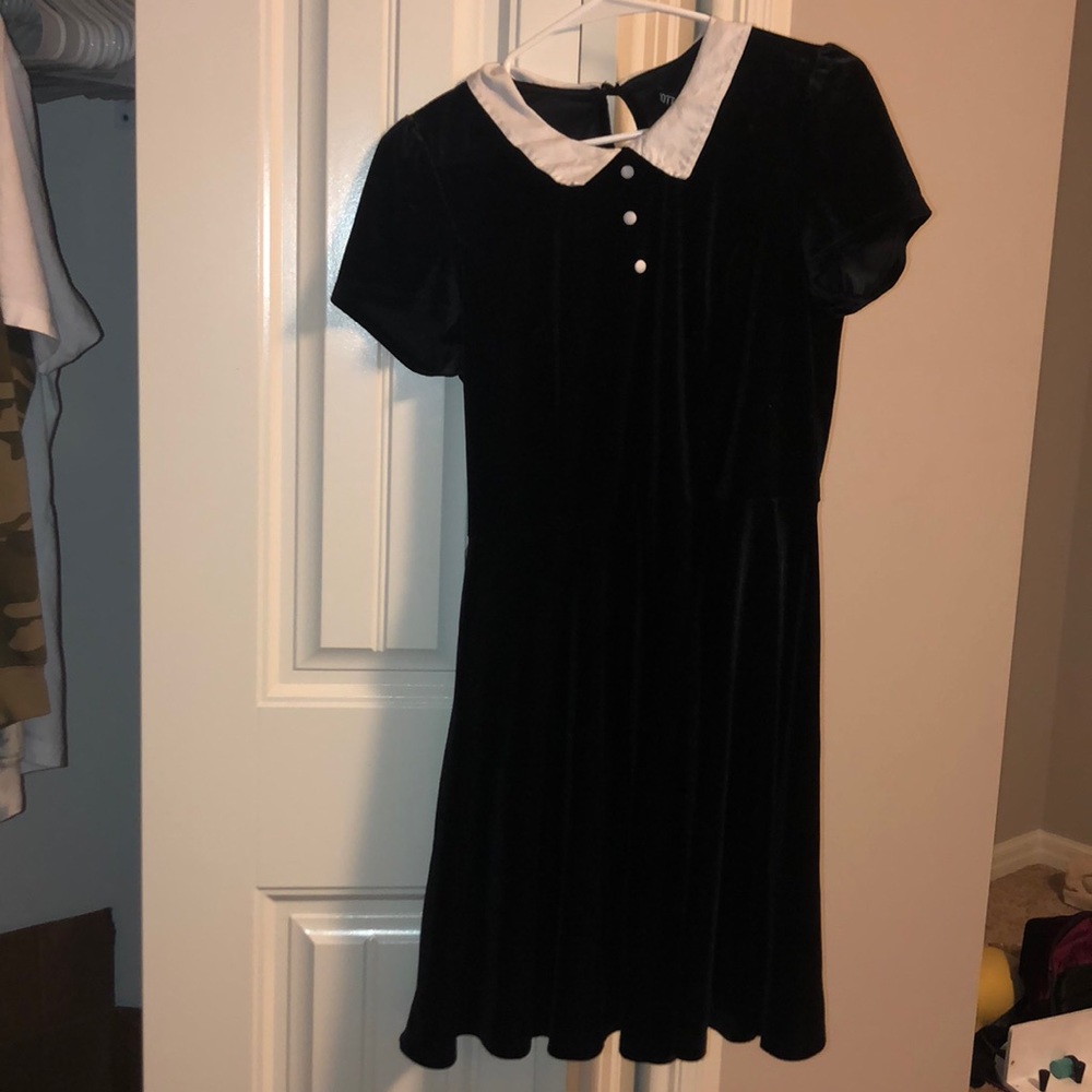 black velvet dress